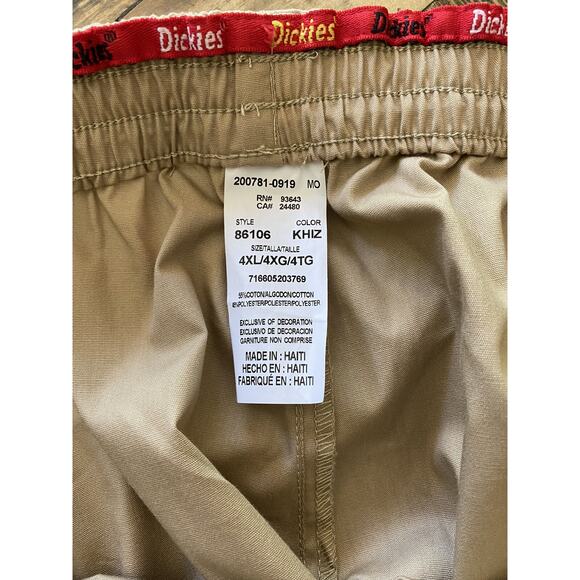 NWT Dickies Womens EDS Signature Cargo Khaki Scrub Pants Size 4XL - Picture 9 of 9